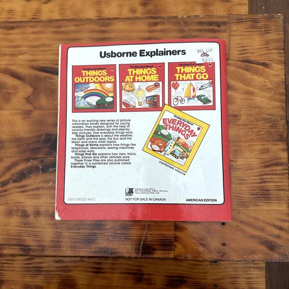Vintage 1981 Usborne Explainers Finding Out About Things Outdoors Paperback Book - Picture 7 of 8